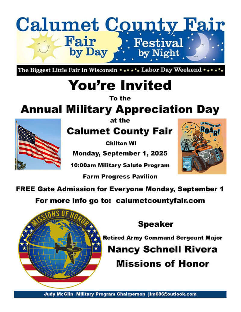 2025-Calumet-County-Fair-Military-Appreciation-Day-flyer