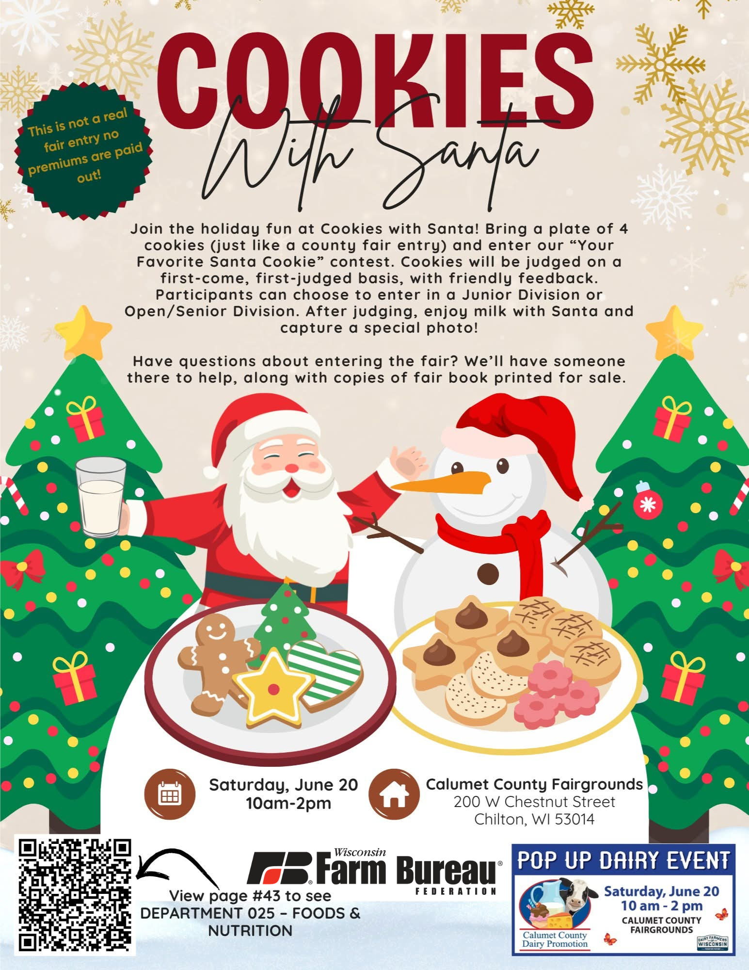 Santa’s Favorite Cookie Contest- Dairy Pop-Up Event